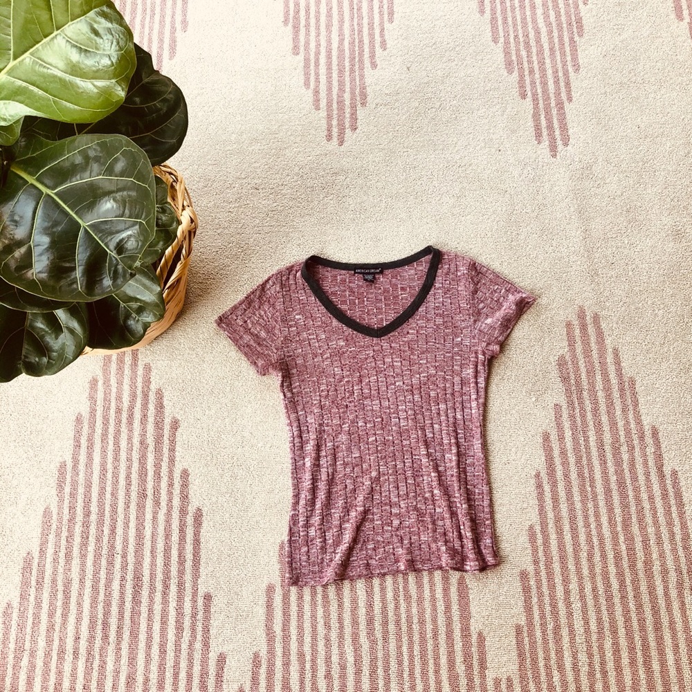 Super soft, sweater knit, V neck.